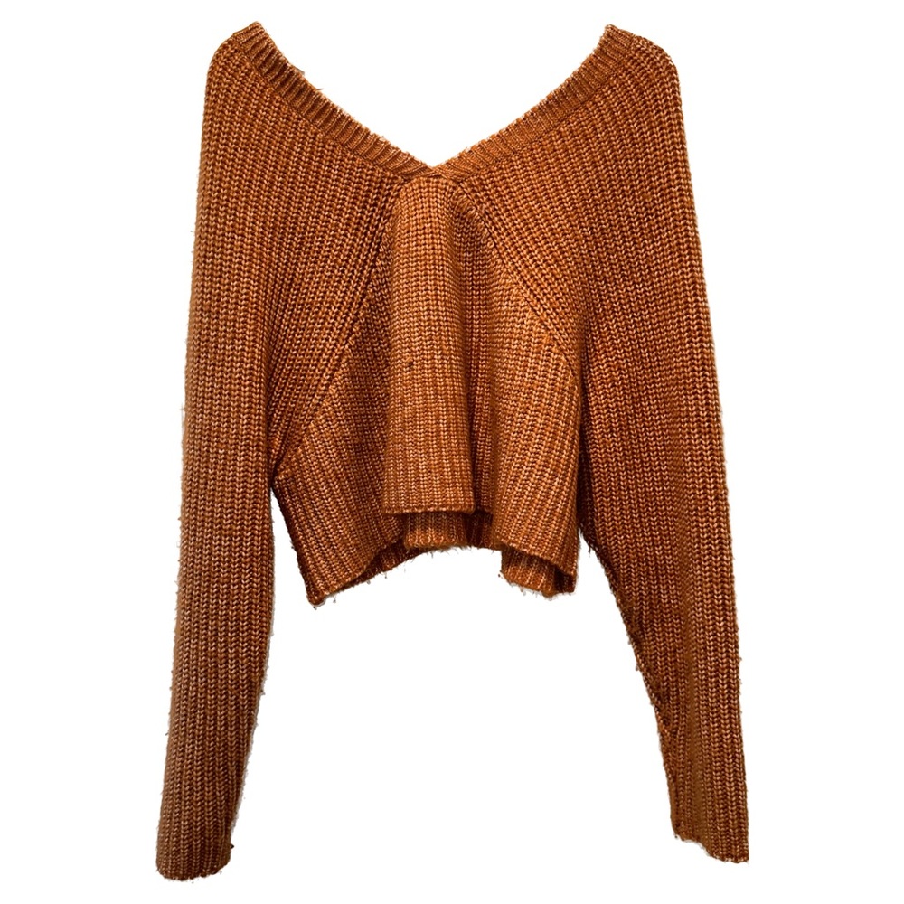 Arizona Jean Co Sweater Crop Top V- Neck